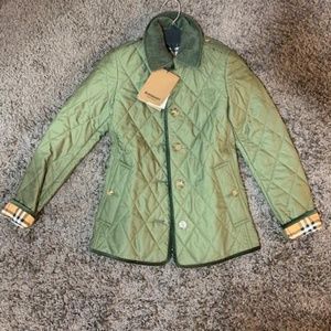 NWT Auth Burberry Fernhill Quilted Check XXS